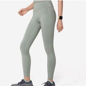 Allbirds Women's Natural Flow Legging In a Sage Green Color size XL